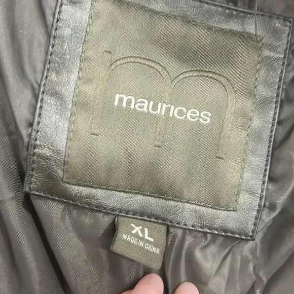 Maurices faux leather lined jacket coat - Picture 4 of 6